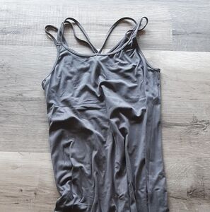 Elegant Gray Sleeveless Dress